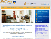 Tablet Screenshot of furnishedphoenixapartments.com